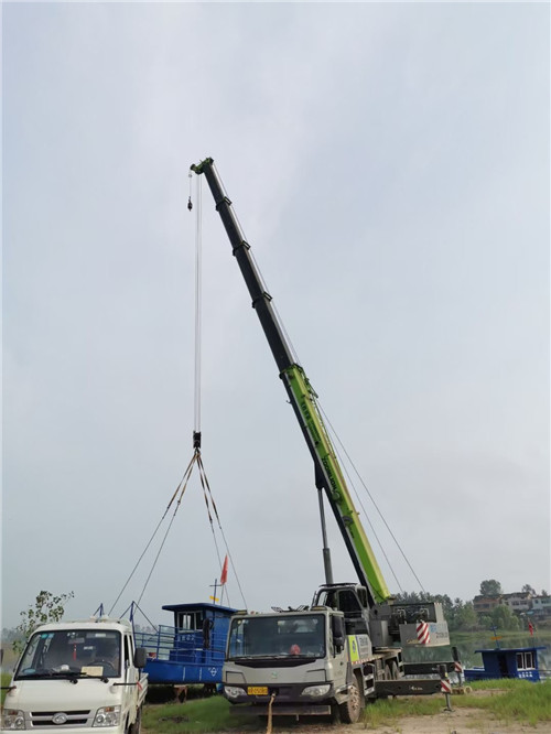 五指山市桥梁建设吊装案例